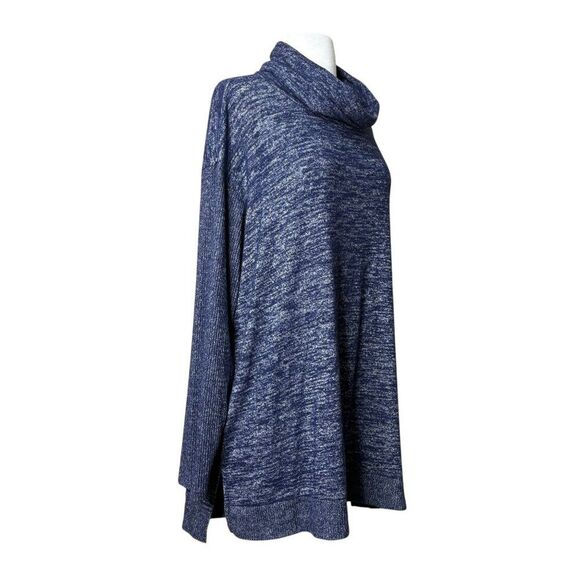 Sonoma Cowl Neck Soft Tunic Plus Size 2XL Blue - Picture 3 of 5